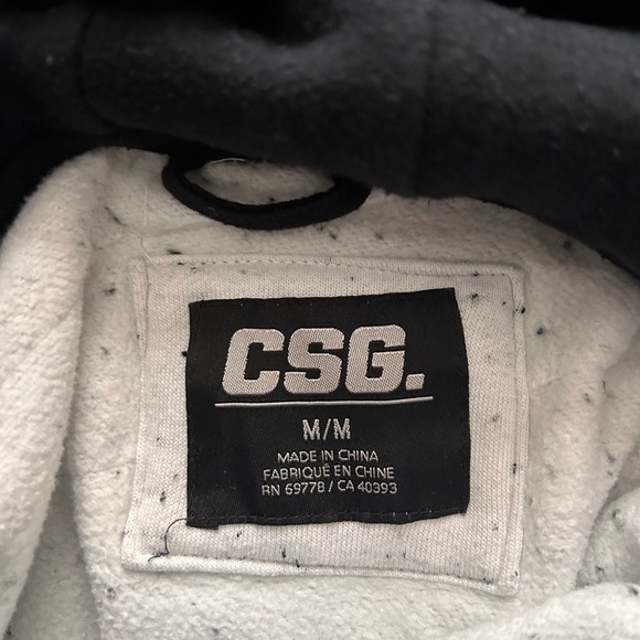 Black and White Heavy Hoodie - Picture 2 of 2